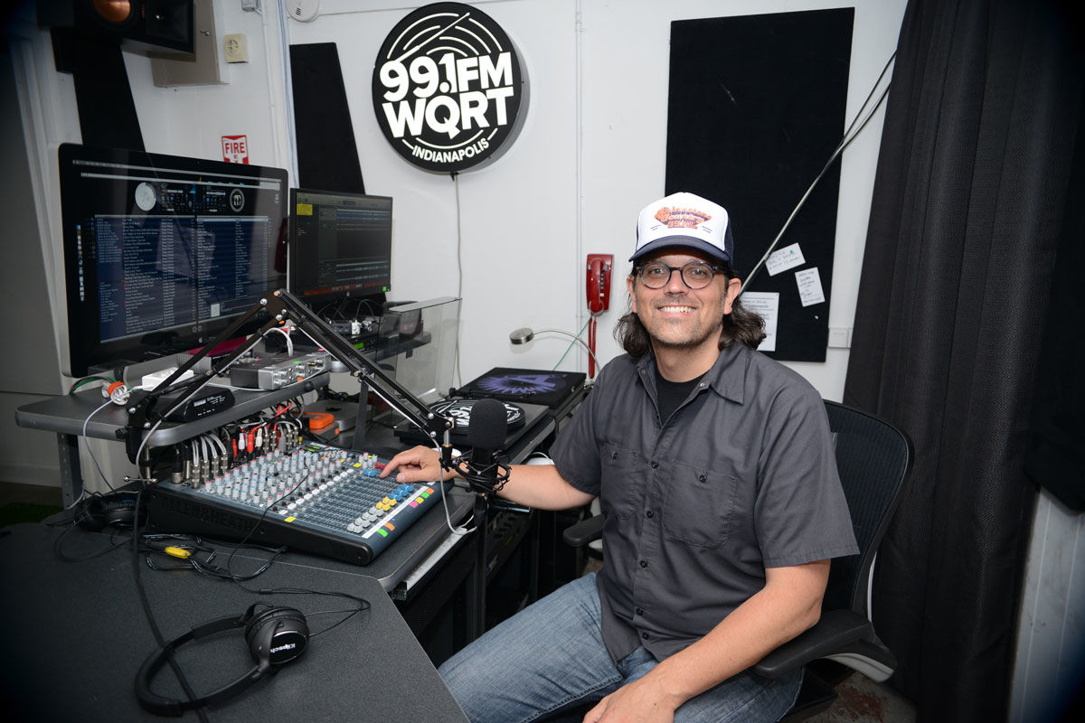 Jim Walker in the WQRT studio